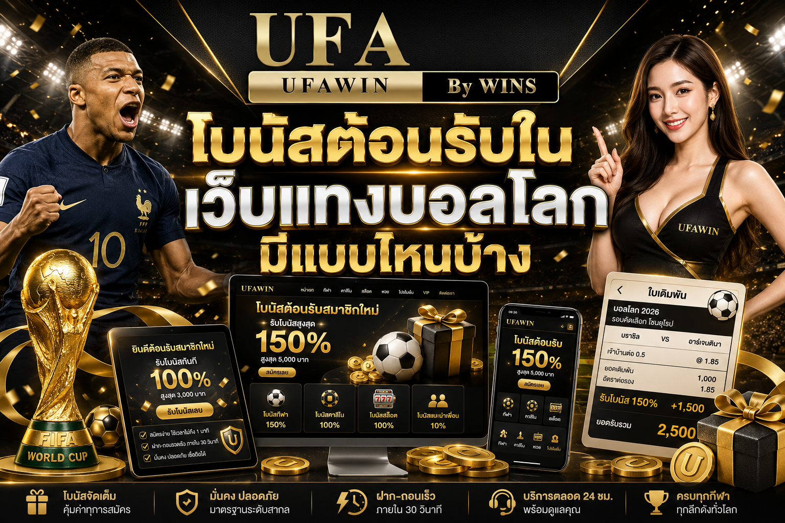 โบนัสต้อนรับใน เว็บแทงบอลโลก มีแบบไหนบ้าง